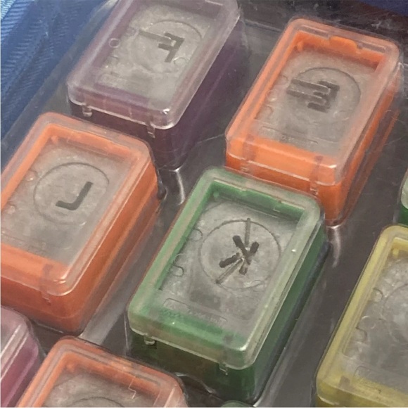 Alphabet A-Z Metal Paper Punch 26 piece Set with Zipper Carrying Case - Picture 4 of 4